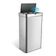 preview thumbnail 1 of 12, Innovaze 18 Gallon Stainless Steel Motion Sensor Trash Can for Kitchen Rectangular