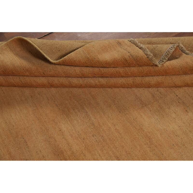 Contemporary Gabbeh Oriental Area Rug Tribal Hand-Knotted Wool Carpet - 5'6" x 7'10"