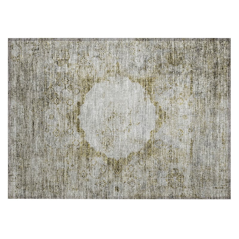 Machine Washable Indoor/ Outdoor Chantille Vintage Traditional Rug