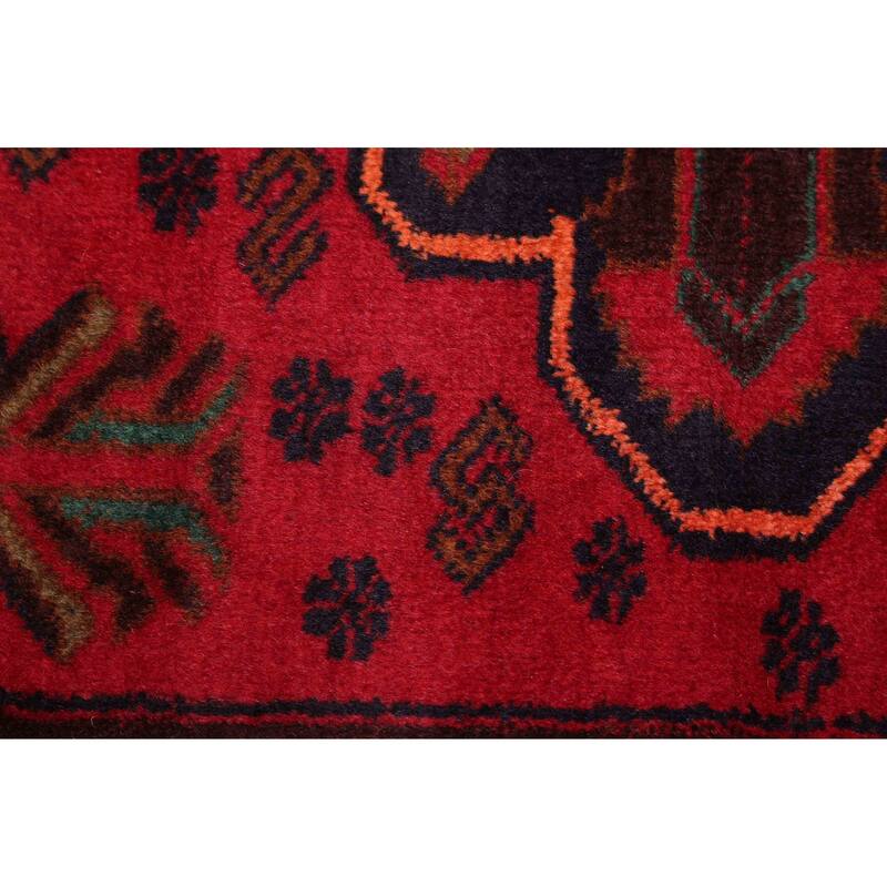 ECARPETGALLERY Hand-knotted Teimani Red Wool Rug - 3'8 x 6'5