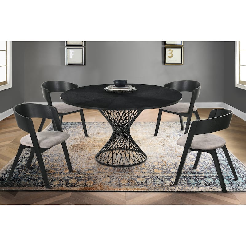 Cirque Jackie 5 Piece Dining Set - Black