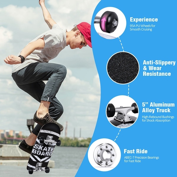 最も優遇の Skateboard Complete inch 8 x 31 for Adults Teens Kids スポーツトイ・アクショントイ