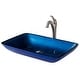 preview thumbnail 11 of 35, Kraus Glass Vessel Sink, Bathroom Faucet, Mounting Ring Spot Free Stainless Steel