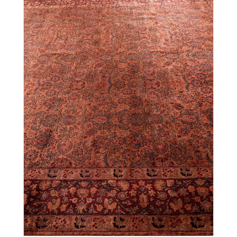 Overdyed, One-of-a-Kind Hand-Knotted Area Rug - Pink - 7' 10" x 10' 5"