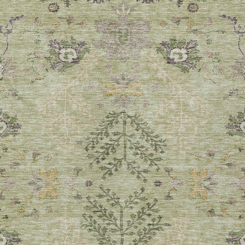 HomeRoots Floral Transitional Rectangle Outdoor Rug