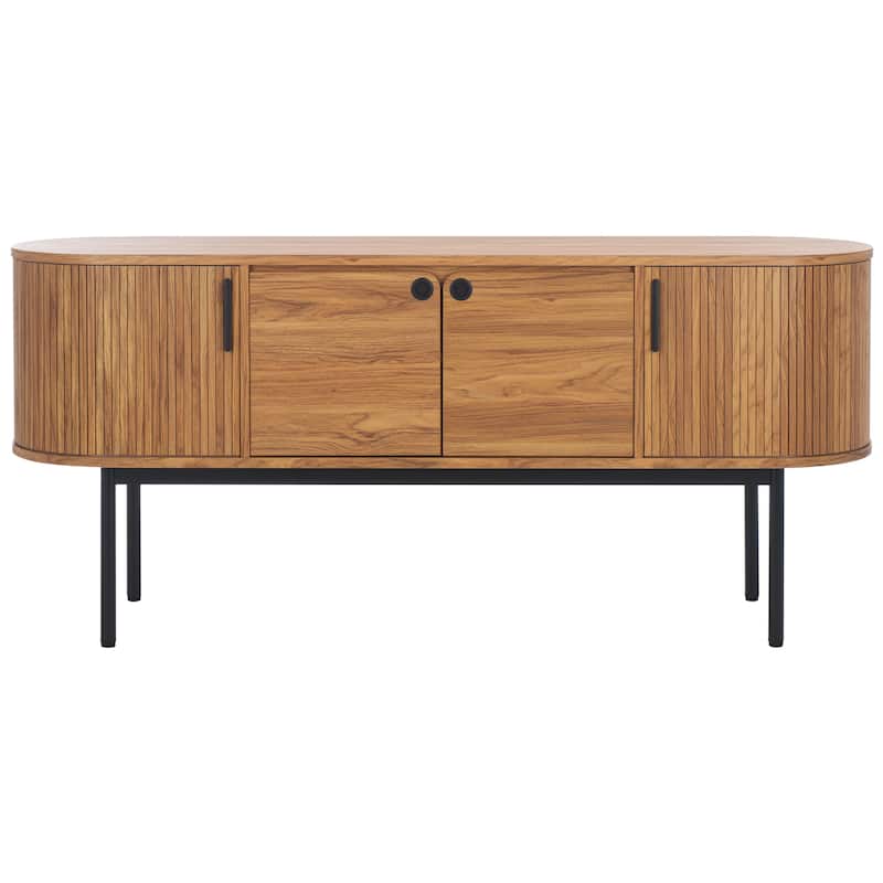 SAFAVIEH Home Shaelynn 4 Door Sideboard/Media Stand - 71Wx18Dx32H