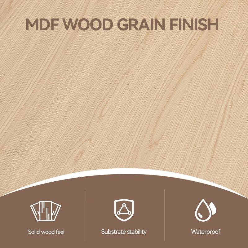 37" Modern Round Dining Table with Triangular Metal Legs