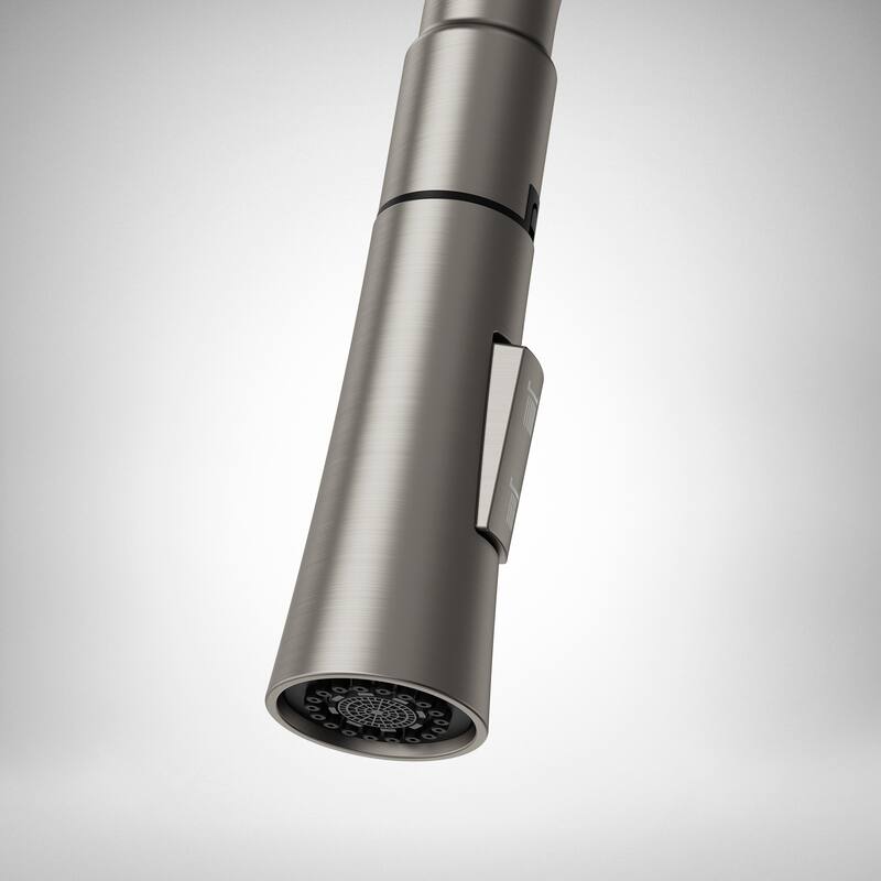 Single Handle Pull Down Kitchen Faucet with Sprayer Brass Swivels 360° Kitchen Faucet