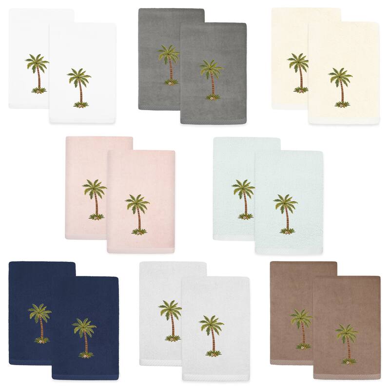 Authentic Hotel and Spa Turkish Cotton Palmera 2PC Fingertip Towel Set