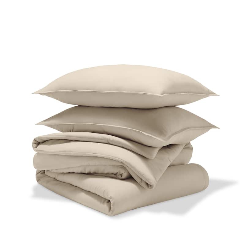 Bare Home Down Alternative Track Stitch Comforter Set