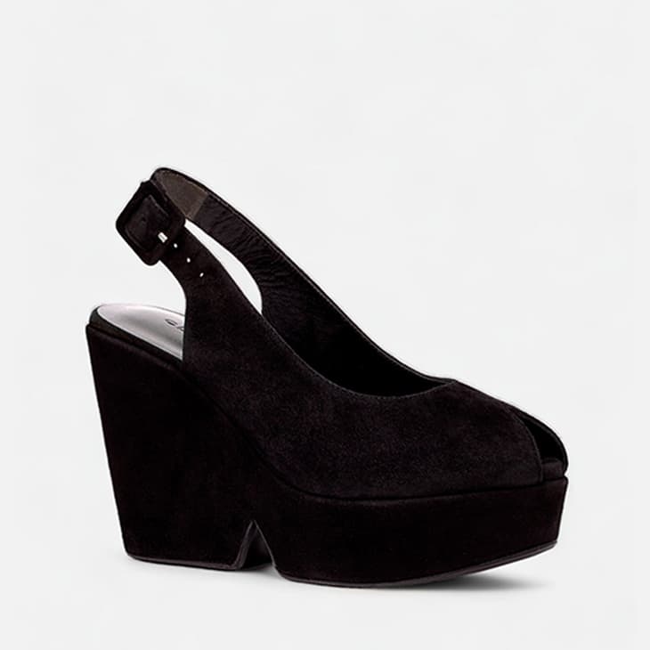 Clergerie Dylan Suede Platform Wedge