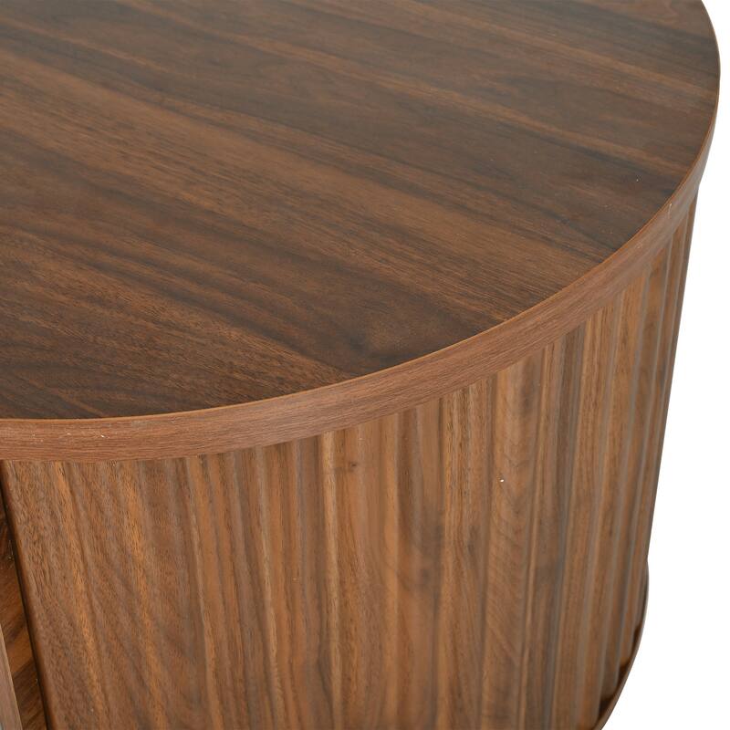 47.2"Lift Top Coffee Table with Hidden Compartment, Partially Assembled Wooden Center Table, Modern Oval Lift Tabletop