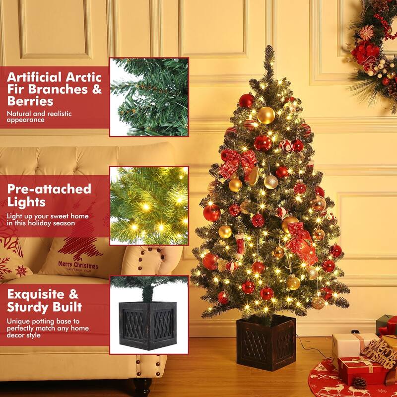 4.5ft Artificial Christmas Tree 2 PACK - 4.5 Foot