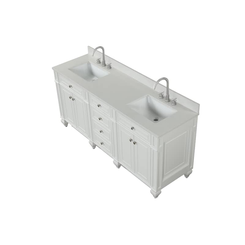 Winston 72" Double Vanity in White