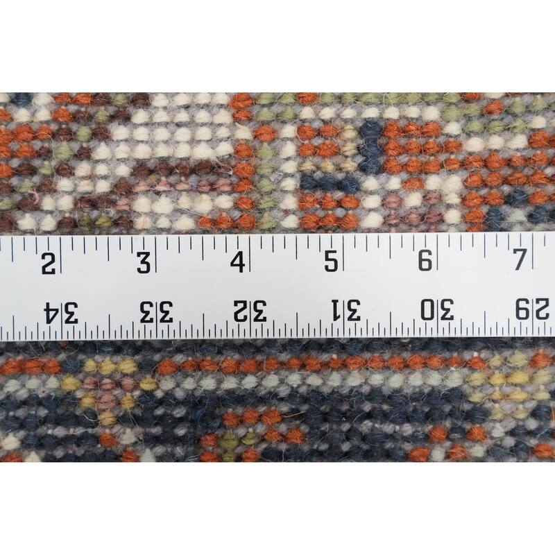 Hand Knotted Oriental 100% Wool Carpet Traditional Medallion Oranges & Rust Heriz (serapi) Area Rug - 3' 0'' X 2' 0''
