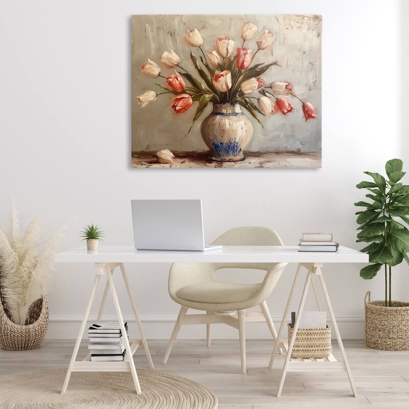 Stupell Quiet Spring Tulips Canvas Wall Art Design By Arlington Prints