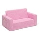 preview thumbnail 14 of 13, Delta Children Cozee Flip-Out Sherpa 2-in-1 Convertible Sofa to Lounger for Kids