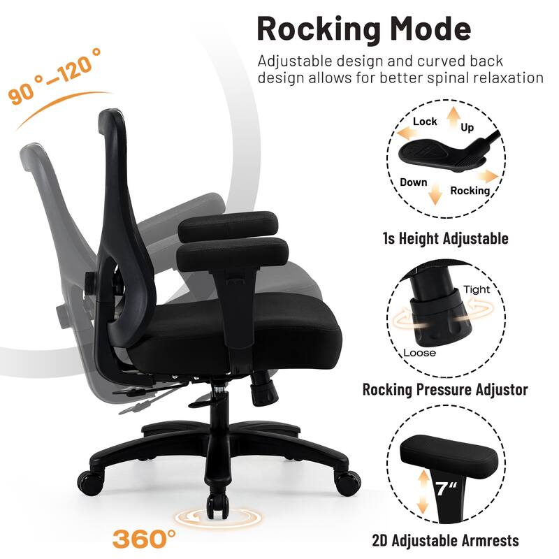 Big Office Chair,Large Ergonomic Executive Chair for Heavy Duty People, Computer Desk Task Chair with Wheels