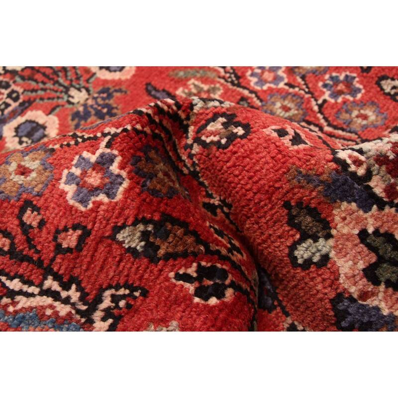 ECARPETGALLERY Hand-knotted Andelz Red Wool Rug - 2'8 x 12'2