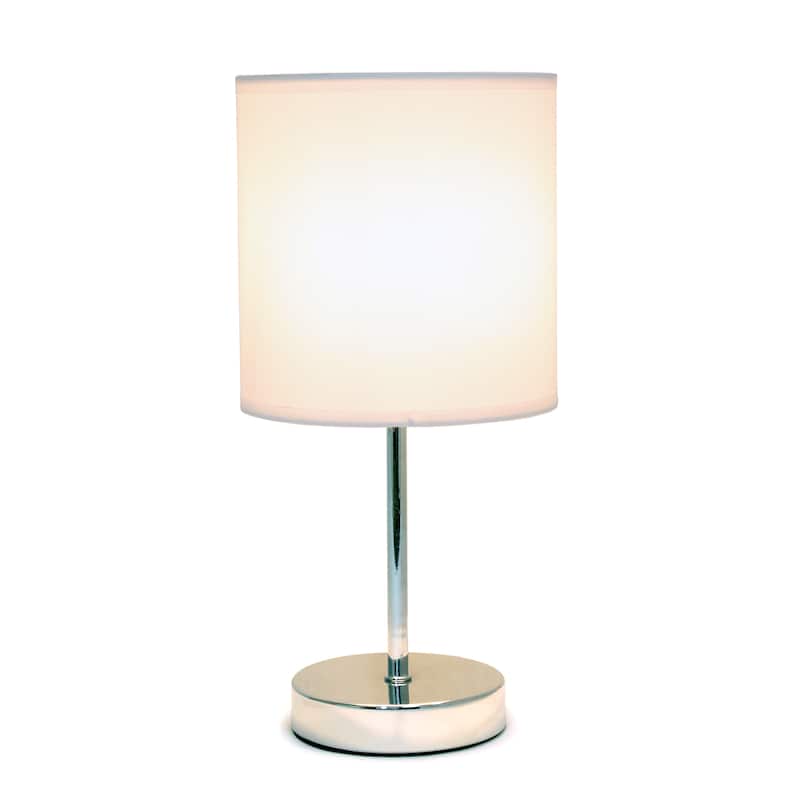Simple Designs 11.81" Basic Mini Table Lamp with Feit LED Bulb Included - 11.81
