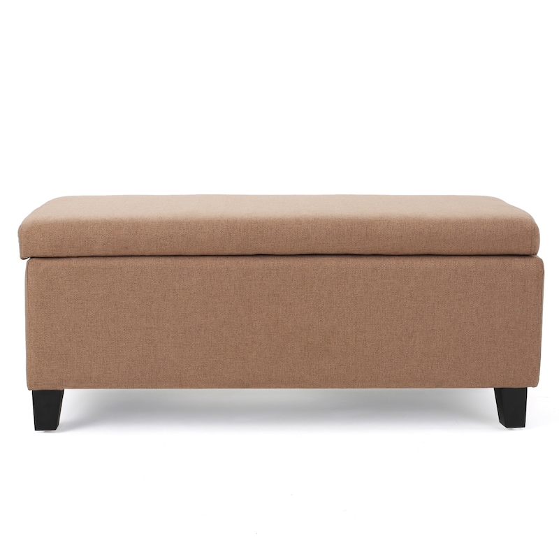 Breanna Modern Upholstered Storage Ottoman by Christopher Knight Home