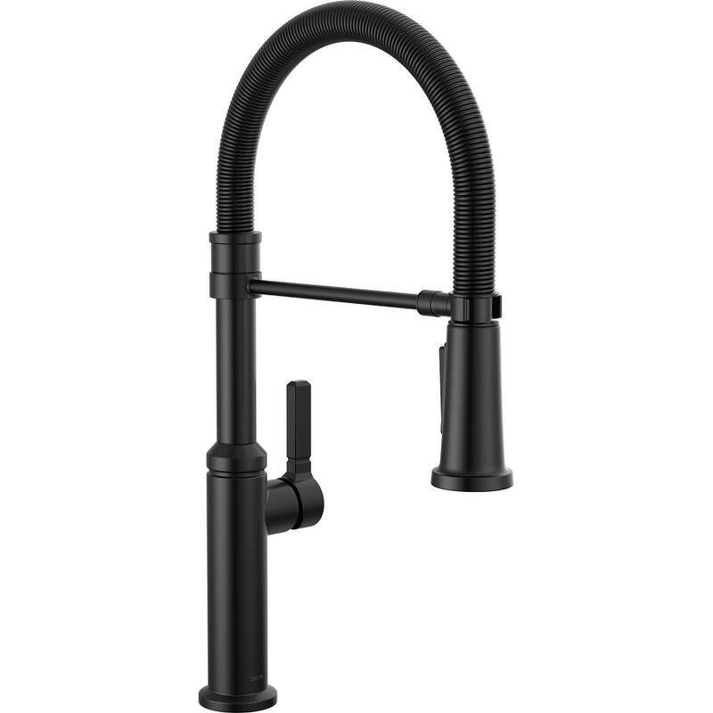 Delta 18829-DST Rhett 1.8 GPM Single Hole Pre-Rinse Pull Down Kitchen - Matte Black