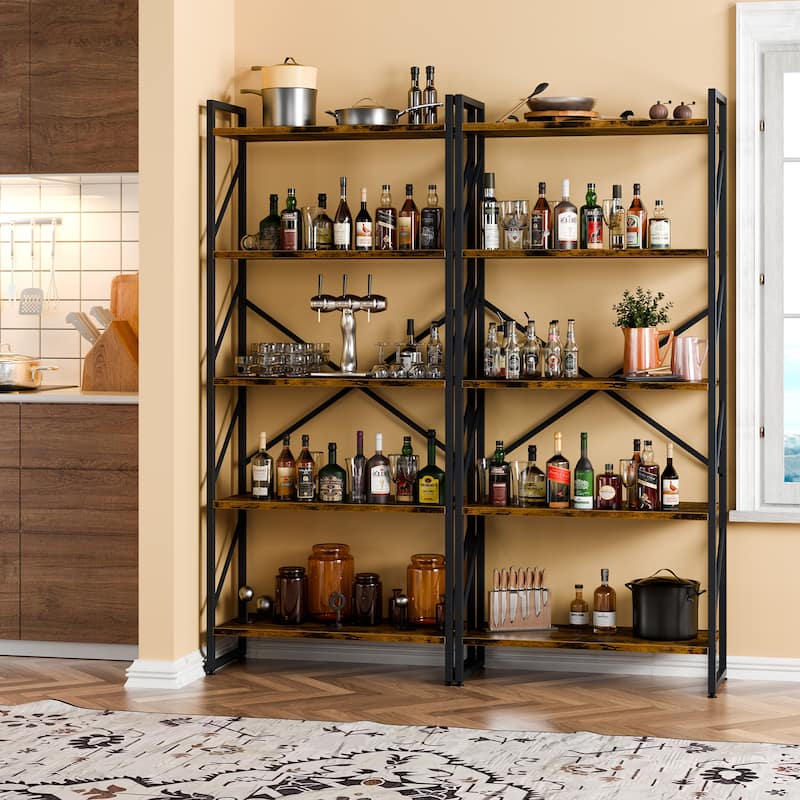 Futzca 5 Tier Storage Bookshelf