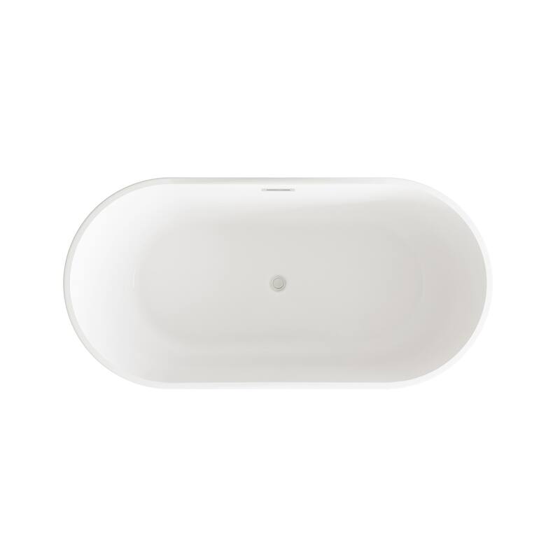 Melisande Bathtub in Glossy White