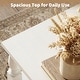 preview thumbnail 7 of 14, Farmhouse Coffee Table with Storage Shelf, French Country Living Room Table