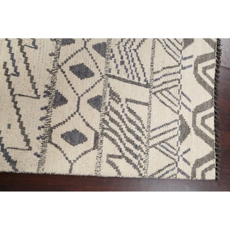 Vegetable Dye Tribal Oriental Moroccan Berber Area Rug Wool Handmade - 4'5" x 6'5"