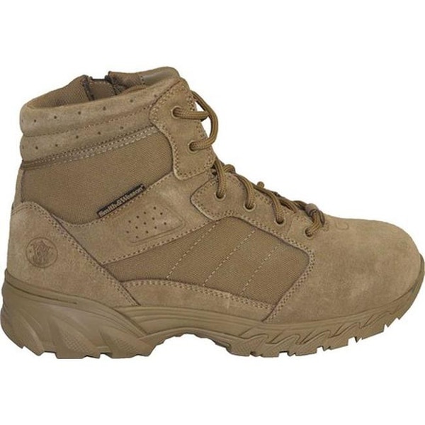 Coyote Smith /& Wesson Breach 2.0 Men/'s Tactical Waterproof Side-Zip Boots