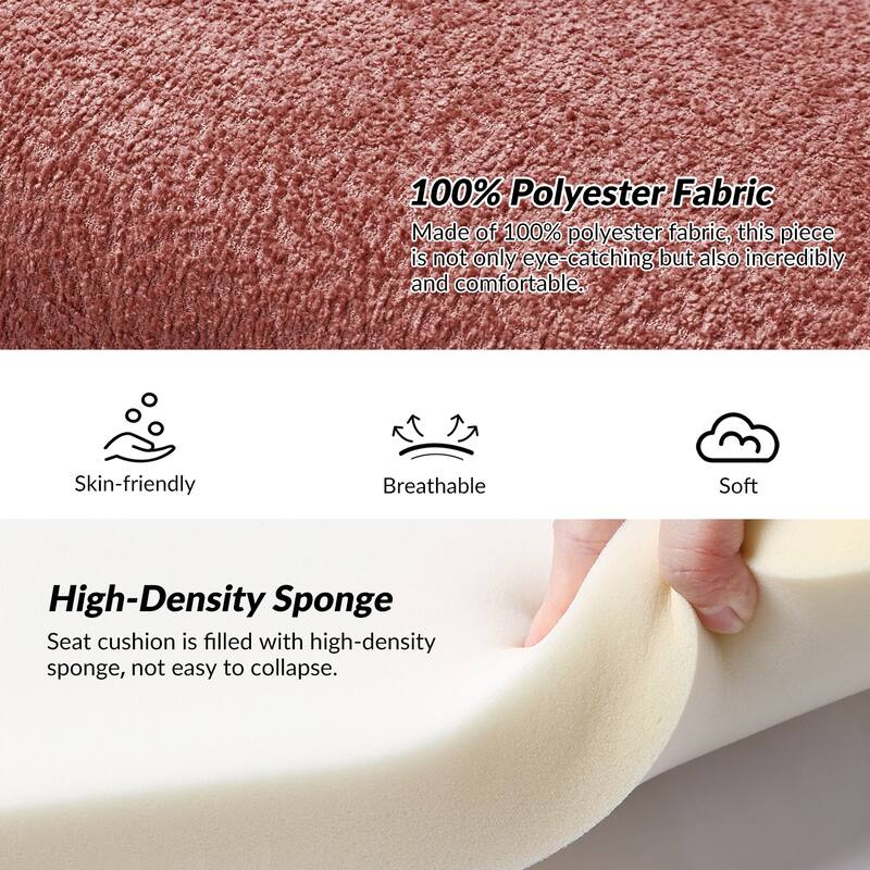 HULALA HOME Roland Modern 58.5''W Upholstered Bedroom Bench