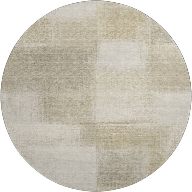Premium Washable Super Soft Solid Geo Mayfield Rug