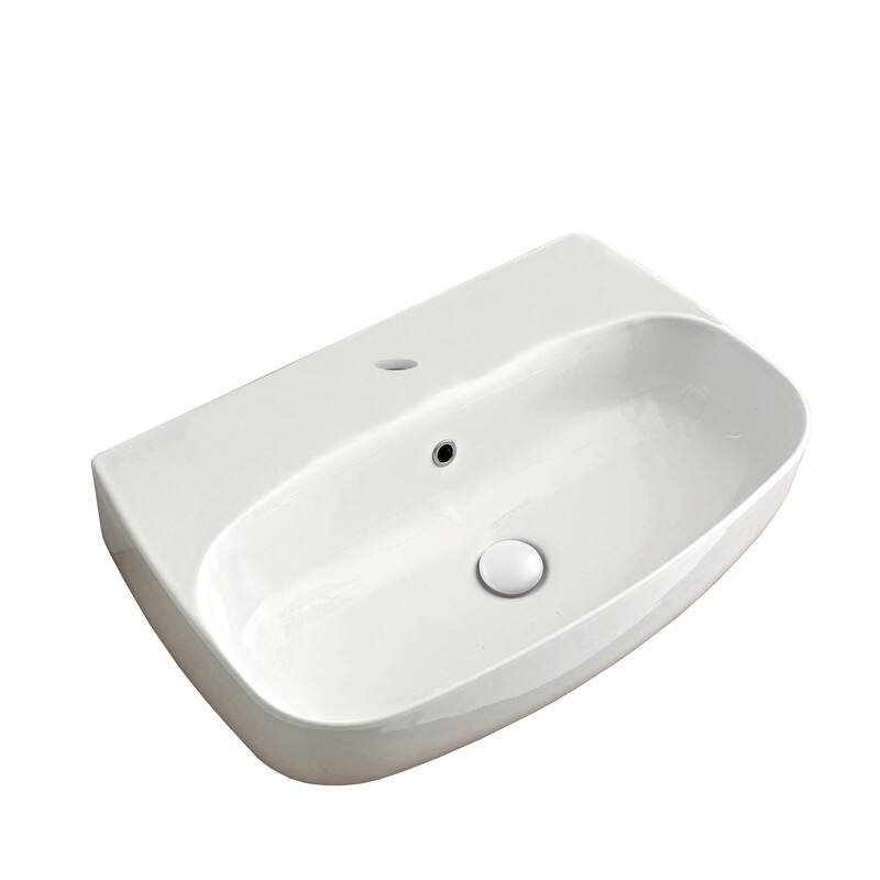 WS Bath Collections Nolita 5340.01 Nolita 19-11/16" Rectangular - Glossy White