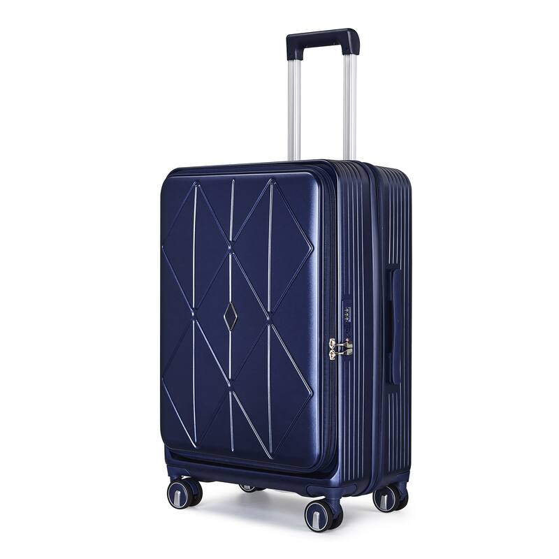 Luggage Sets 3 Piece(20/24/28), Expandable Carry On Luggage with TSA Lock, Hard Shell Suitcase w/ Front Pocket & Spinner Wheels