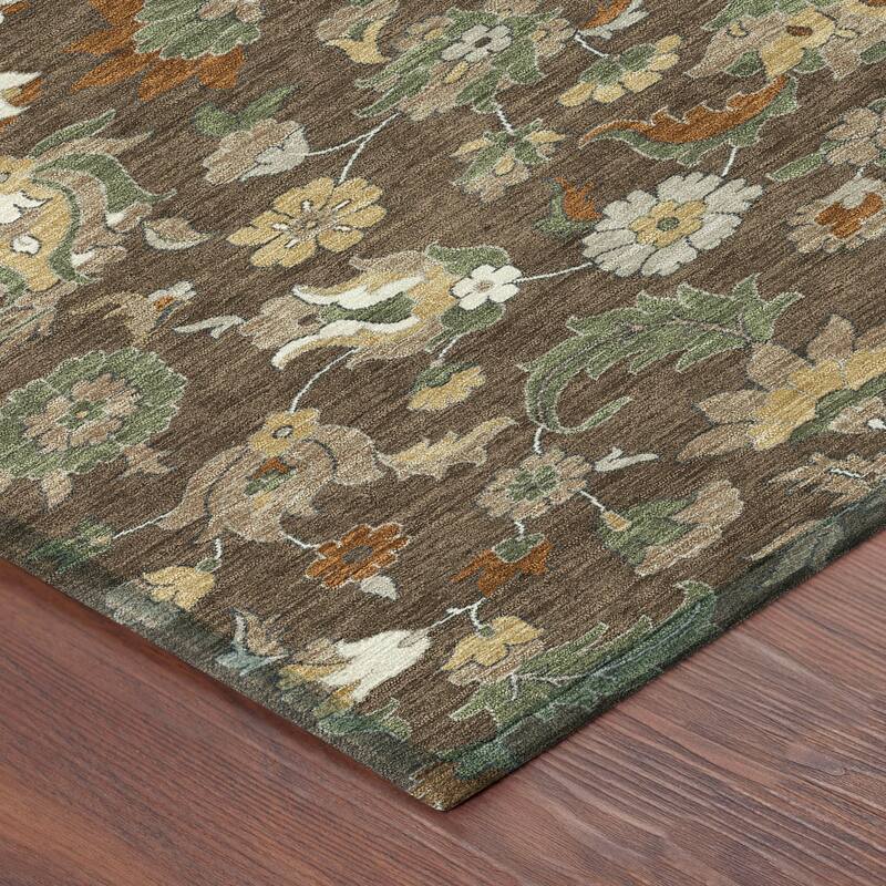 Machine Washable Indoor/ Outdoor Traditional Lanelle Chantille Rug