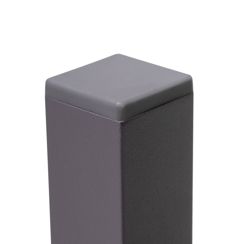 Pellebant Outdoor Aluminum Small Square Side End Table - 15.67" L x 15.67" W x 15.83" H