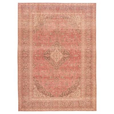 ECARPETGALLERY Hand-knotted Antalya Vintage Red Wool Rug - 9'7 x 13'3