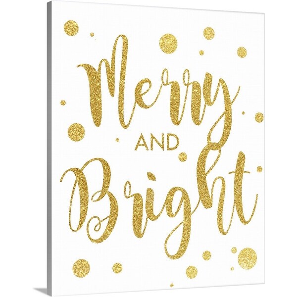 "Merry and Bright" Canvas Wall Art