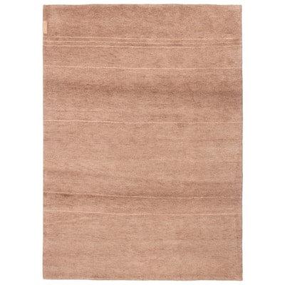 ECARPETGALLERY Hand-knotted Indian Gabbeh Tan Wool Rug - 5'8 x 8'0