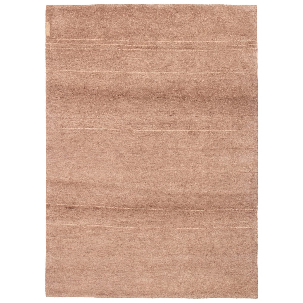 ECARPETGALLERY Hand-knotted Indian Gabbeh Tan Wool Rug - 5'8 x 8'0