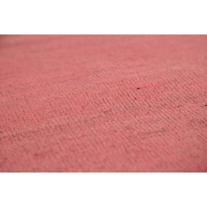 Light Pink Modern Gabbeh Oriental Area Rug Hand-Knotted Wool Carpet - 6'8"x 9'5"