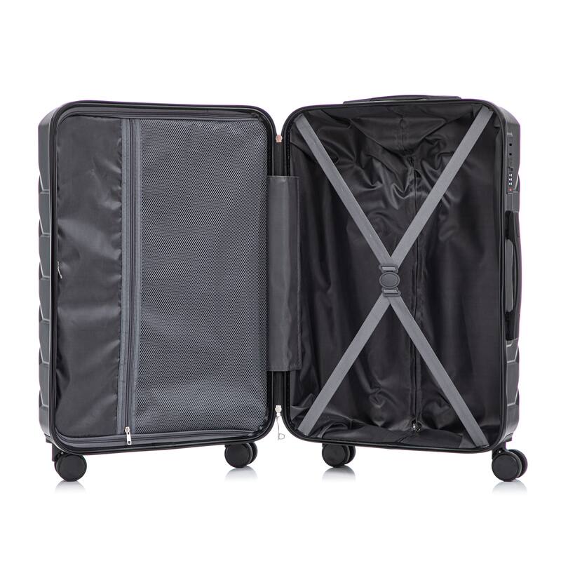 Fashion Luggage Lightweight Luggage, 3-Piece Set with Combination Lock and Universal Wheels, for Boarding and Travel