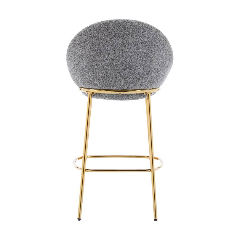 Rio Claro Indoor Metal Upholstered Barstool