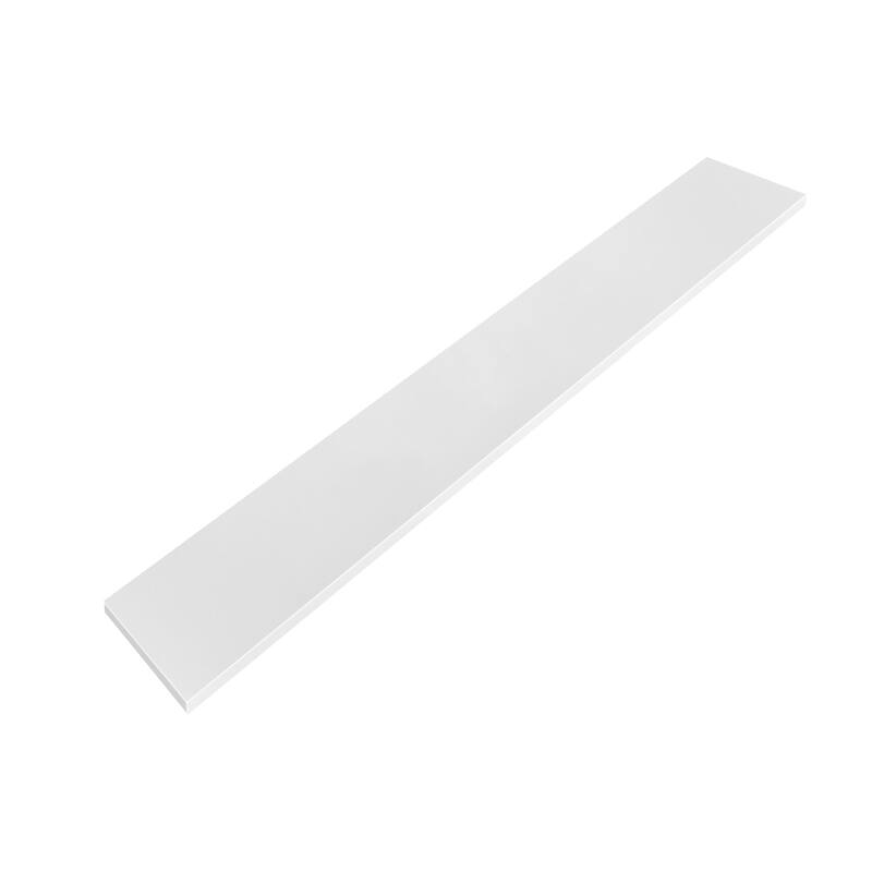 21in. Pure White Engineered Bath Vanity sidesplash - 21" x 4" - 21" x 4"