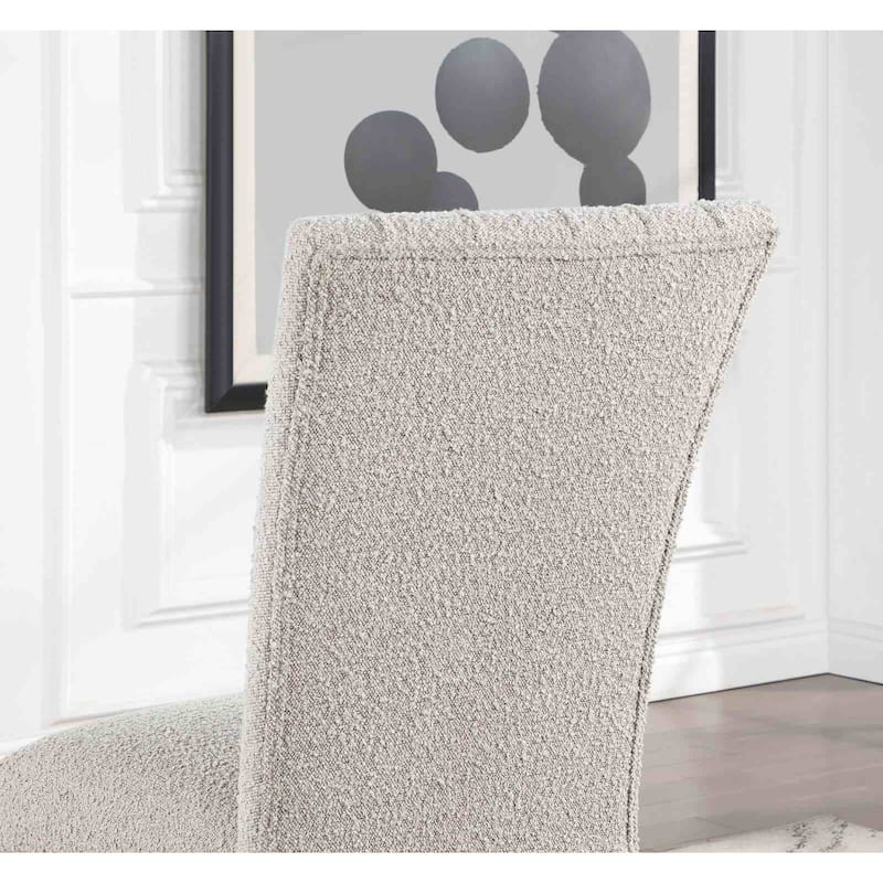 Dining Side Chairs Set Contemporary Gray Black Finish