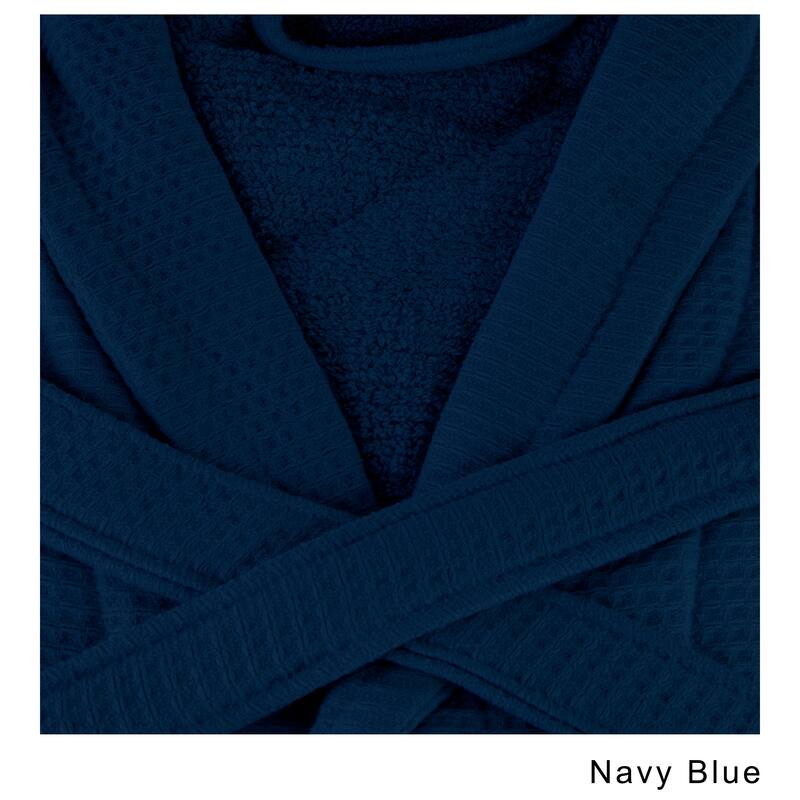 Superior Cotton Waffle Weave Spa Bath Robe