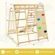 preview thumbnail 7 of 20, Costway 8-in-1 Jungle Gym Playset, Wooden Climber Play Set with Monkey