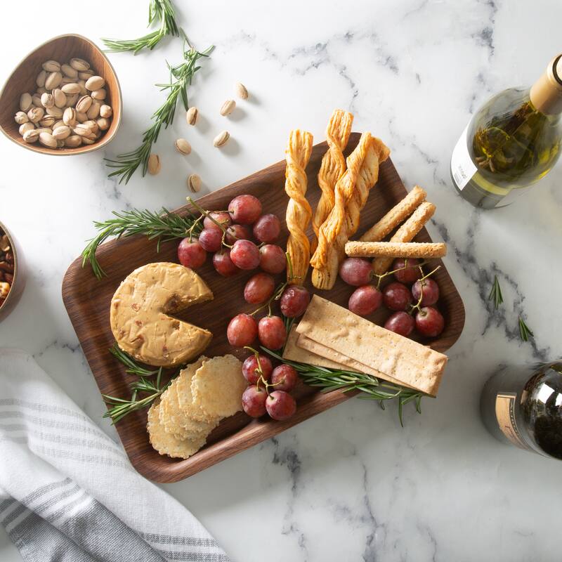 Luxe Party Mahogany Collection Serving Tray - 9.45" x 13.58" x 0.79"