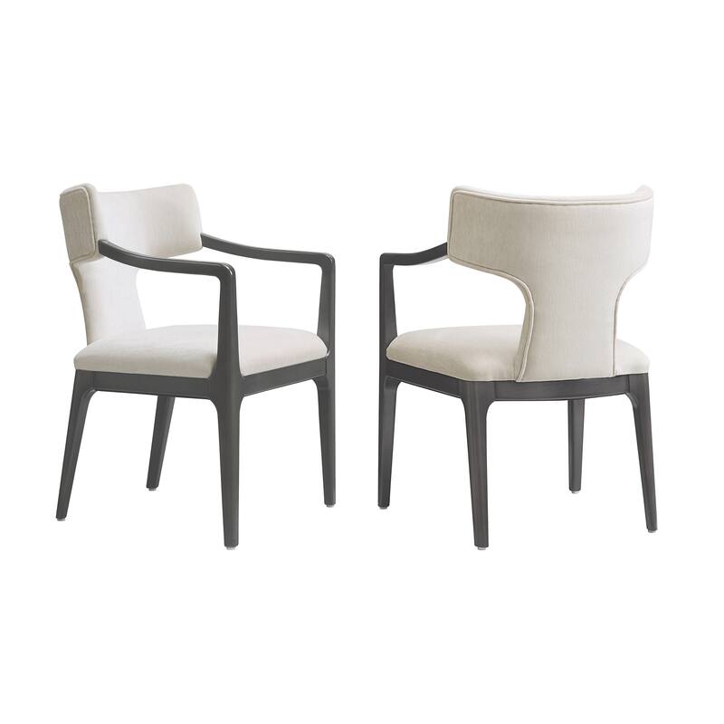 Eloria Chenille Wood Dining Room Armchair